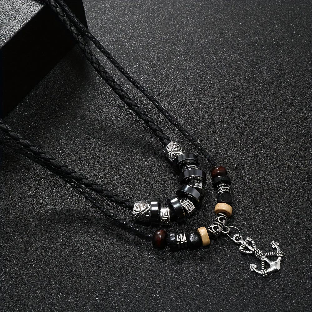 FREE Today: Geometric Engraved Bead Anchor Pendant Necklace - image 6