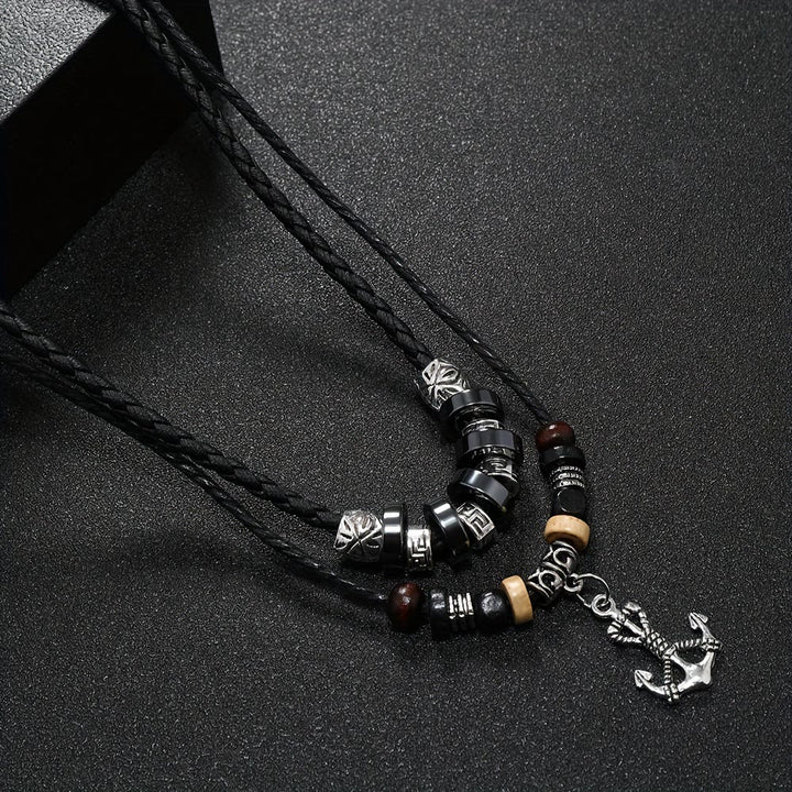 FREE Today: Geometric Engraved Bead Anchor Pendant Necklace - image 6