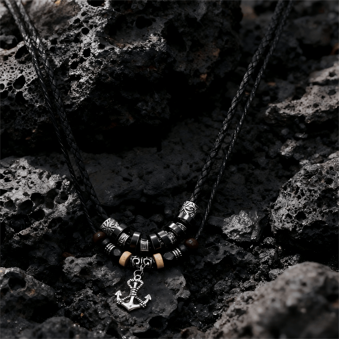 FREE Today: Geometric Engraved Bead Anchor Pendant Necklace - image 4