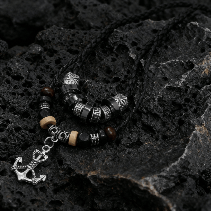 FREE Today: Geometric Engraved Bead Anchor Pendant Necklace - image 3