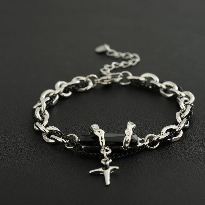 FREE Today: Metallic Link Gem Star Charm Bracelet - image 2