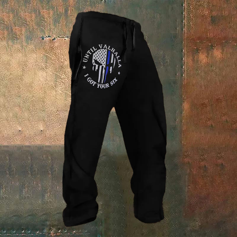 WorldNorse Punisher Skull Flag Sweatpants - US/UK/AU52，EU62 (6XL) - image 0