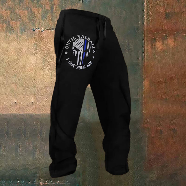 WorldNorse Punisher Skull Flag Sweatpants - US/UK/AU52，EU62 (6XL) - image 0