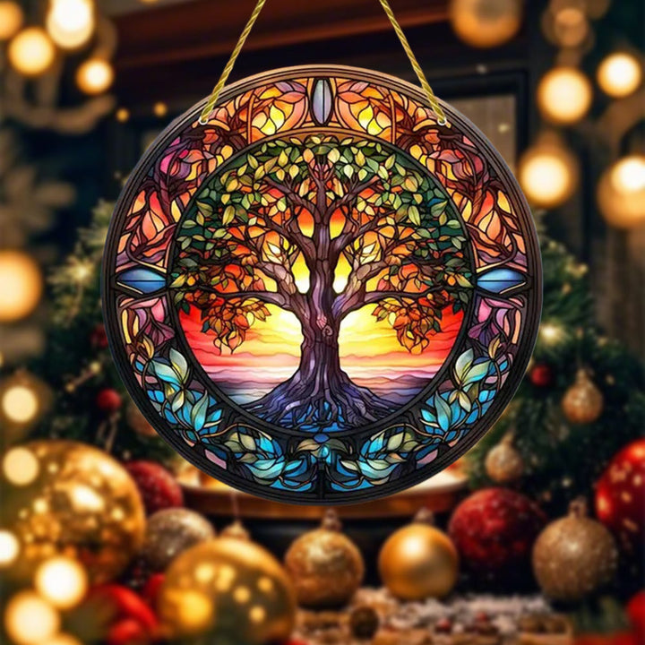 WorldNorse Yggdrasil Glowing Horizon Christmas Hanging Ornament - Yggdrasil - image 0