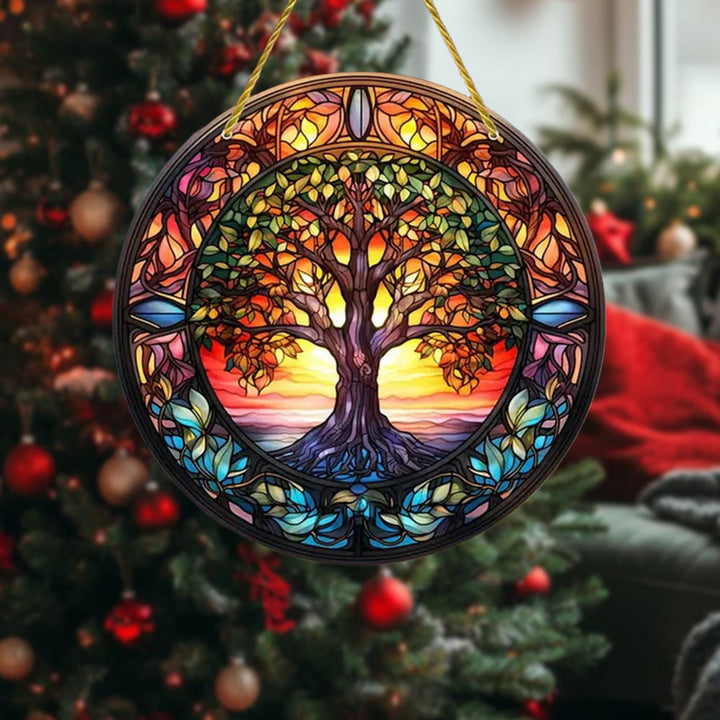WorldNorse Yggdrasil Glowing Horizon Christmas Hanging Ornament - image 1