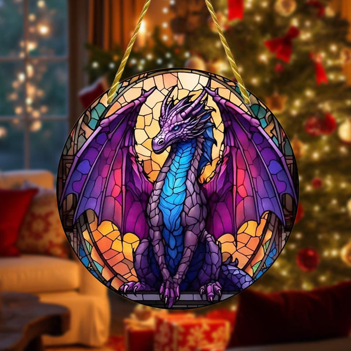 WorldNorse Violet Dragon Bright Scale Christmas Hanging Ornament - image 3