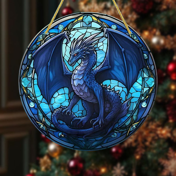 WorldNorse Azure Dragon Luminous Wing Christmas Hanging Ornament - image 1