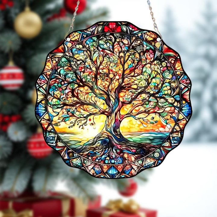 WorldNorse Tree of Life Coastal Sunset Christmas Hanging Ornament - image 3