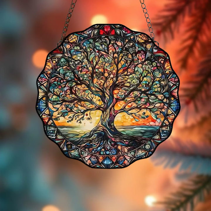 WorldNorse Whimsical Yggdrasil Curved Branch Christmas Hanging Ornament - image 2