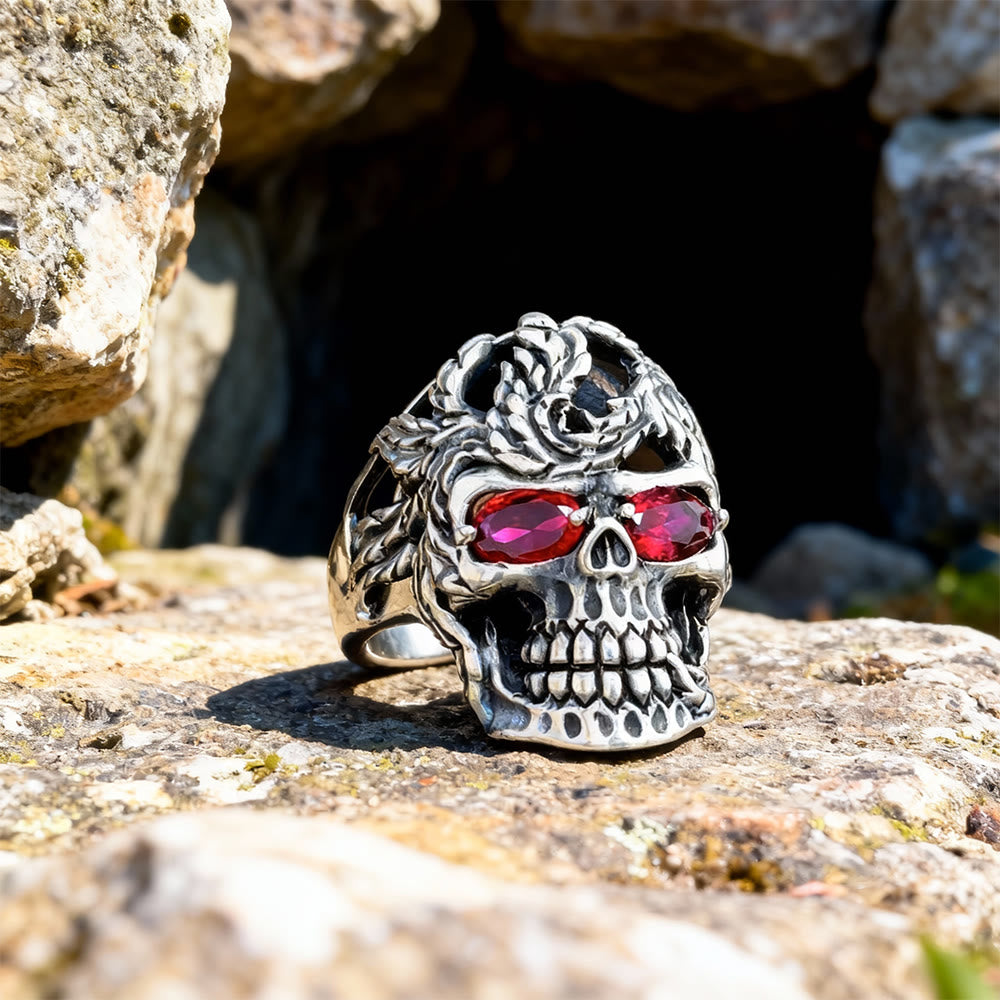 FREE Today: Ruby Eyes Skull Men Ring - image 3
