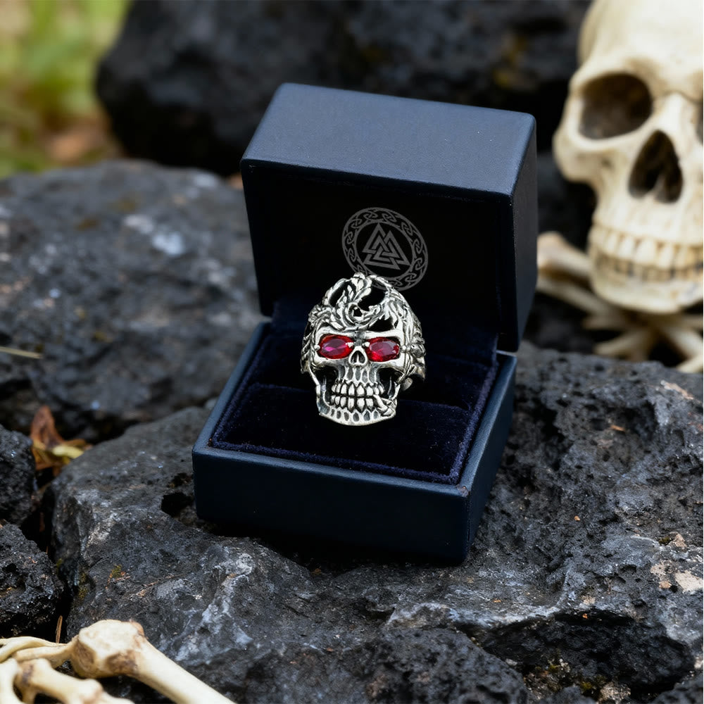 FREE Today: Ruby Eyes Skull Men Ring - image 4