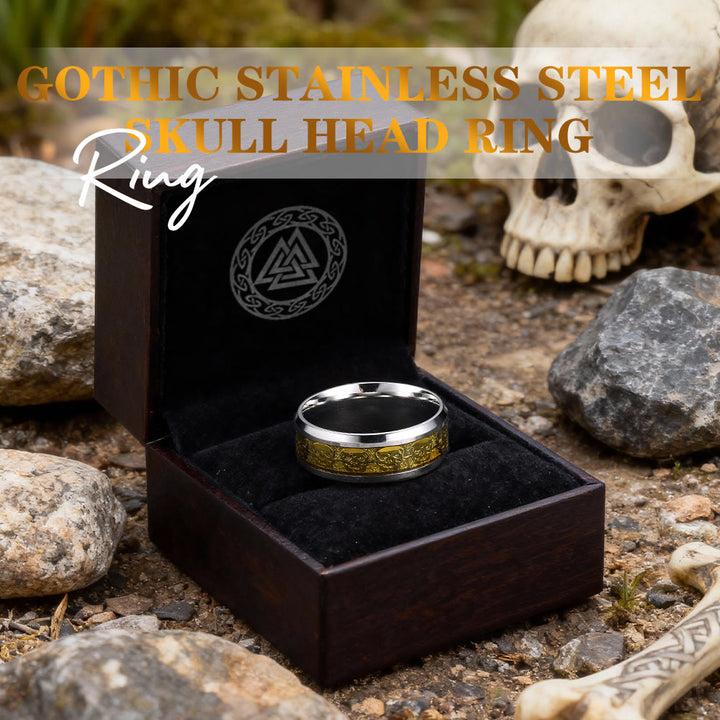 FREE Today: Gothic Stainless Steel Skull Head Ring - image 2