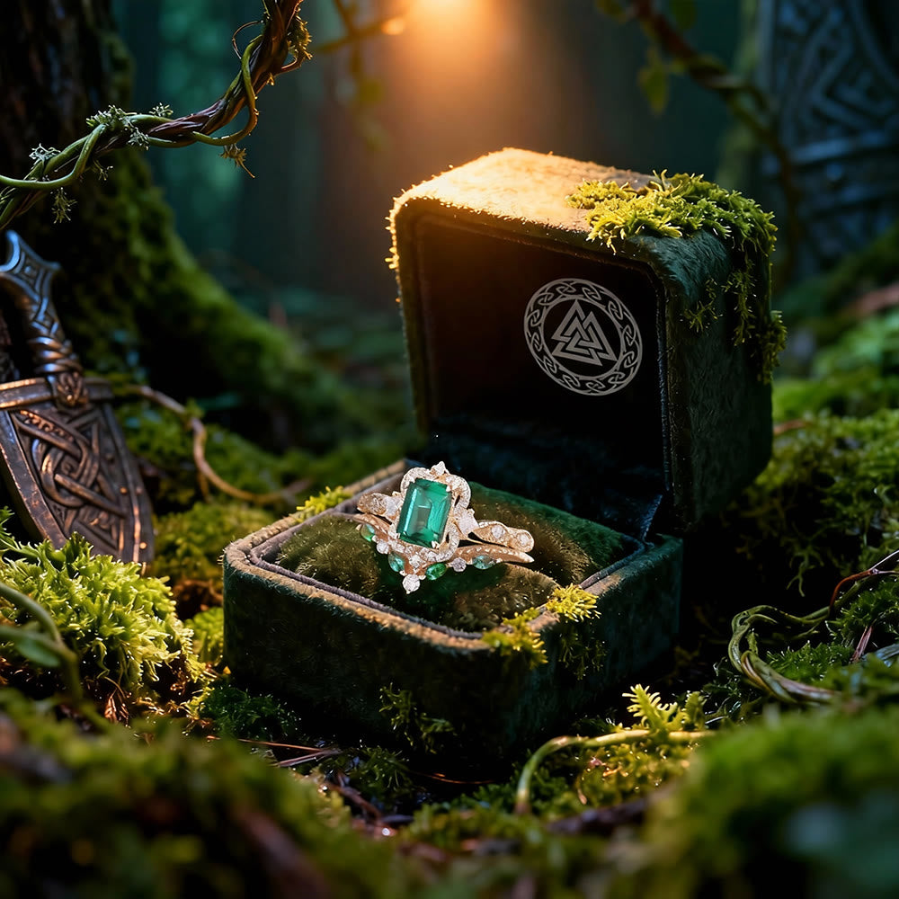 FREE Today: Blessing Emerald Crown Ring Set - image 4