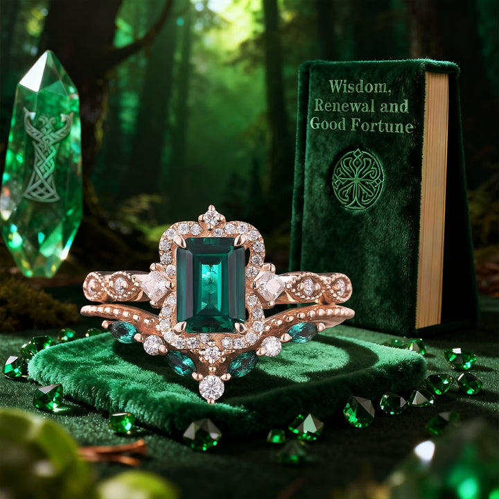 FREE Today: Blessing Emerald Crown Ring Set - image 3