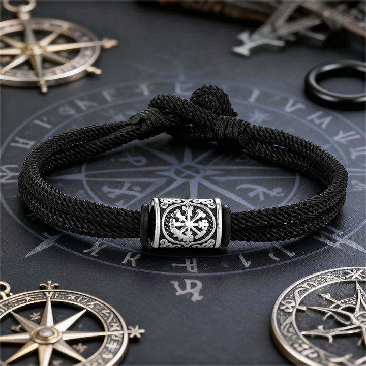 FREE Today: Viking Compass Runes Double Strand Braided Bracelet - image 4