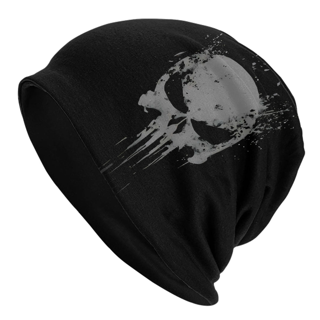 WorldNorse Distressed Skull Tribal Beanie - Black - image 12
