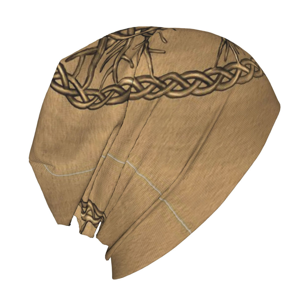 WorldNorse Earth Tone Celtic Knot Yggdrasil Beanie - image 3
