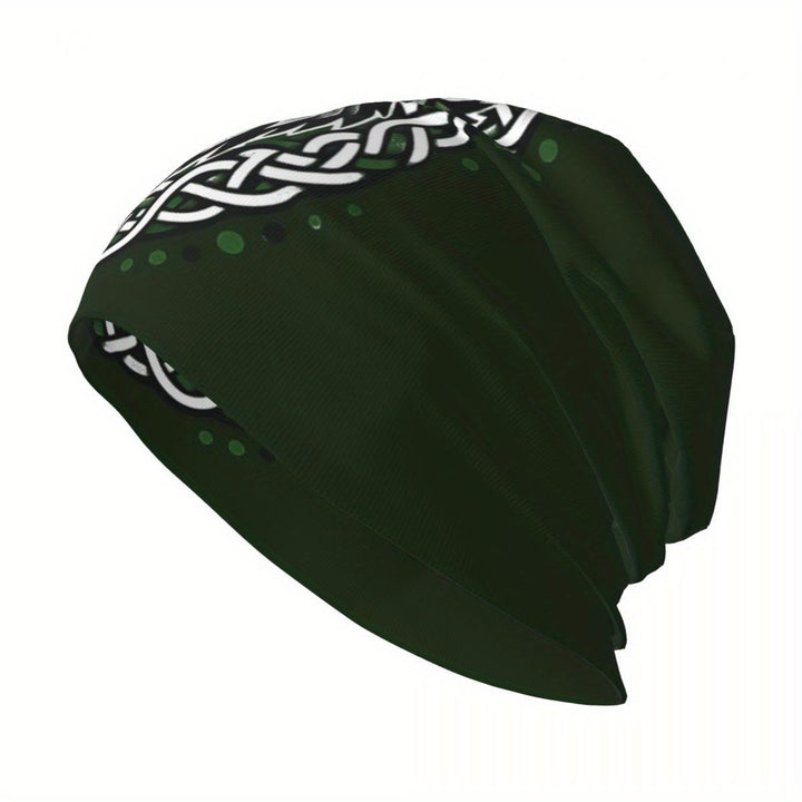 WorldNorse Emerald Celtic Knot Wolf Beanie - image 8