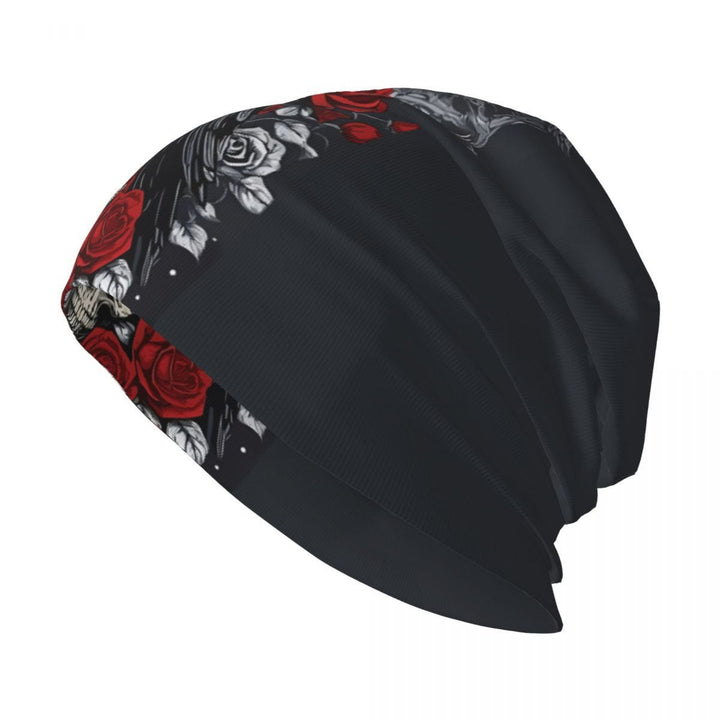 WorldNorse Dark Raven Blood Skull Gothic Pattern Beanie - image 8