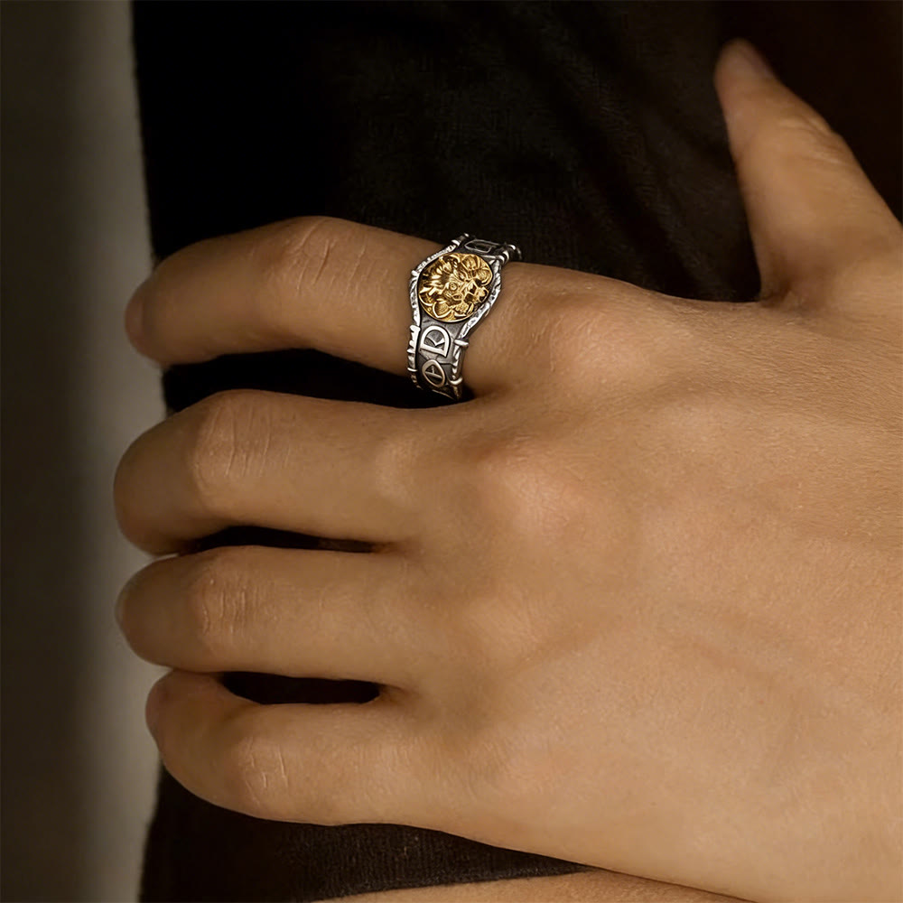 FREE Today: Gilded Mask Rune Embossed Ring - image 5