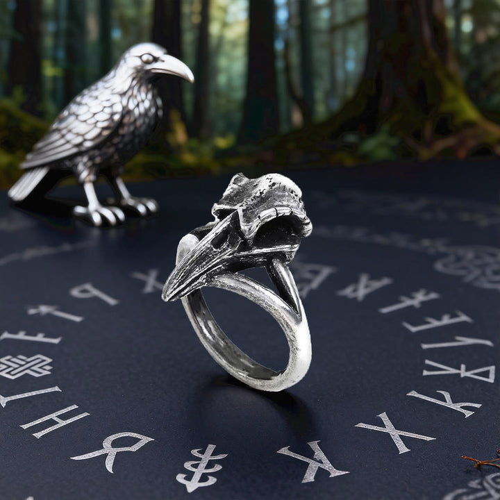 FREE Today: Gothic Raven Crow Skull Ring - image 3