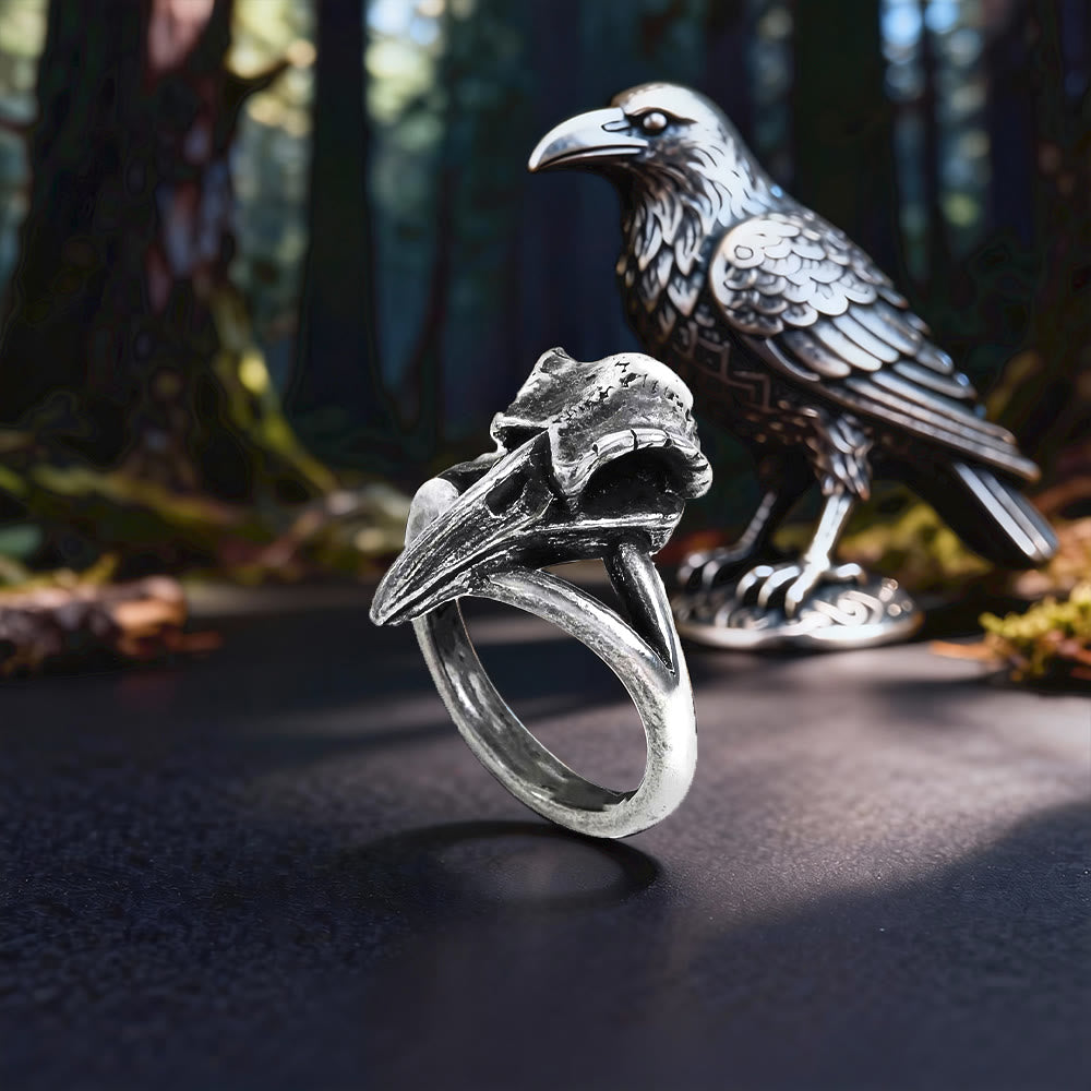 FREE Today: Gothic Raven Crow Skull Ring - image 4