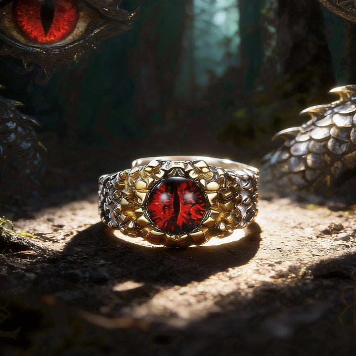 FREE Today: Blazing Dragon Eye Scales Adjustable Ring - Red - image 0