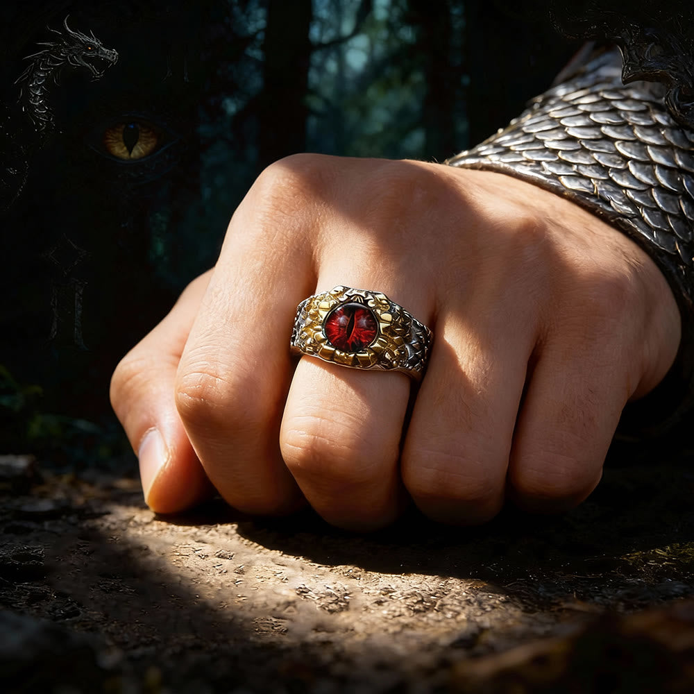 FREE Today: Blazing Dragon Eye Scales Adjustable Ring - image 1