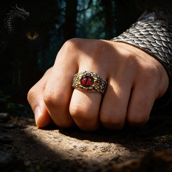 FREE Today: Blazing Dragon Eye Scales Adjustable Ring - image 1
