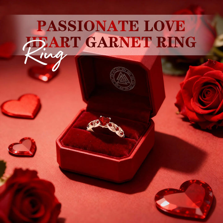 FREE Today: Passionate Love Heart Garnet Ring - image 2