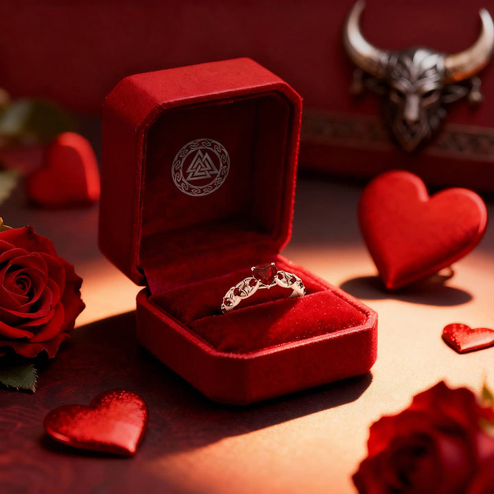 FREE Today: Passionate Love Heart Garnet Ring - image 4