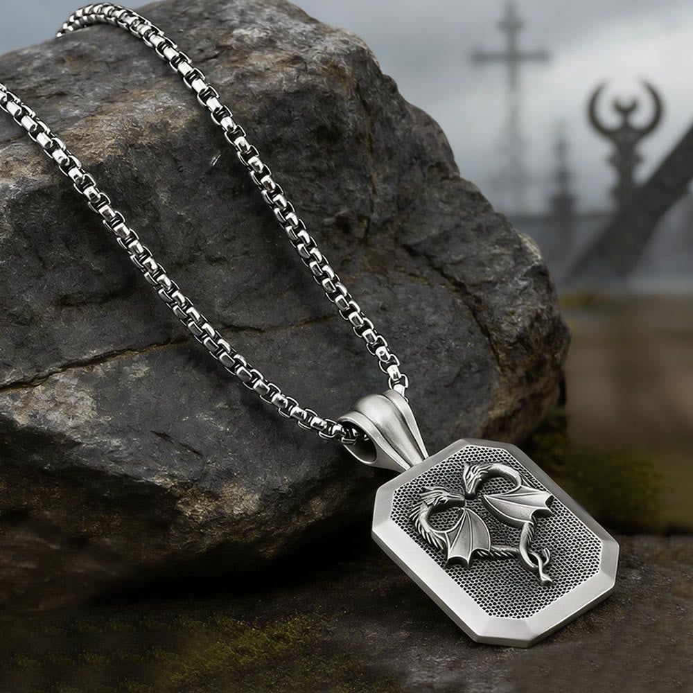 WorldNorse Dual Dragon Heart Mesh Plate - image 3