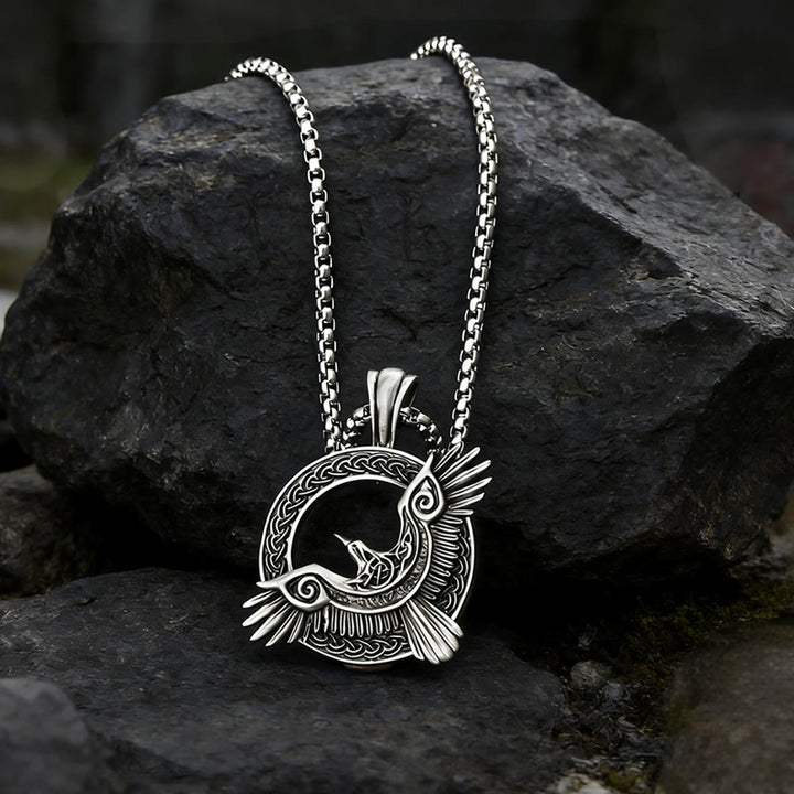 WorldNorse Viking Raven Celtic Knot Necklace - image 4