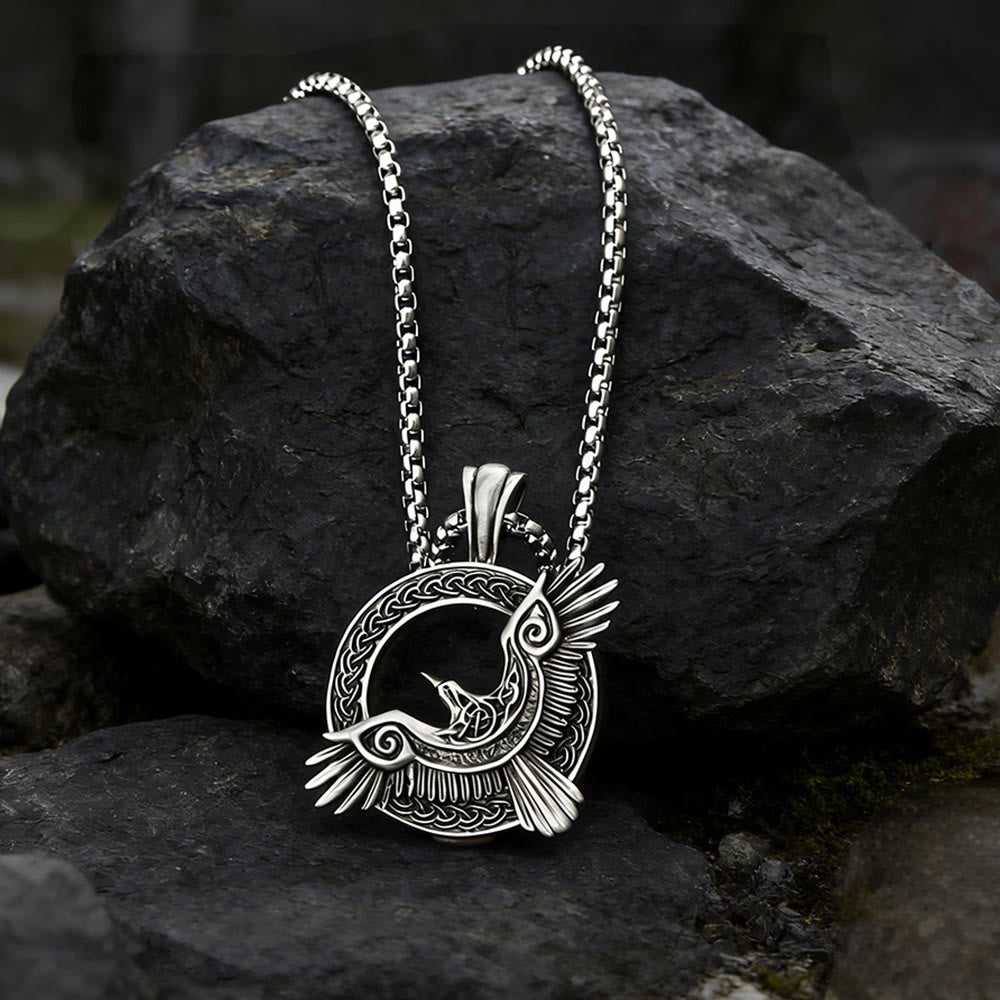 WorldNorse Viking Raven Celtic Knot Necklace - image 4