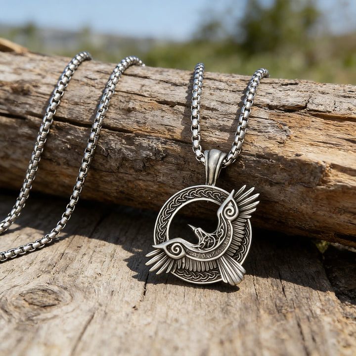 WorldNorse Viking Raven Celtic Knot Necklace - image 3