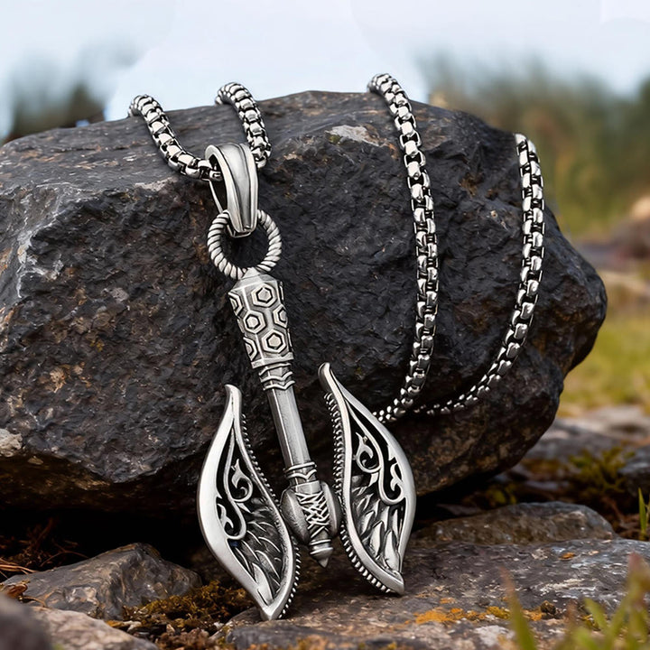 WorldNorse Winged Ornament Axe Necklace - image 2
