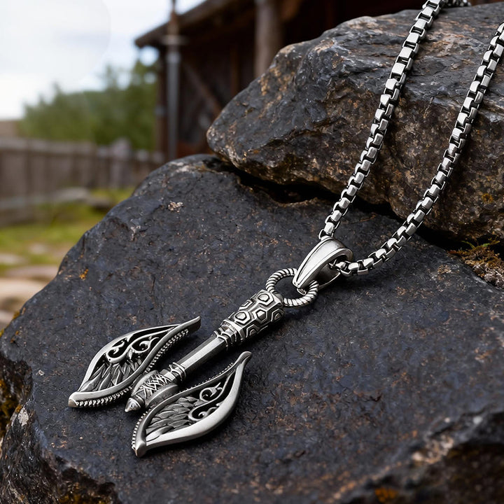 WorldNorse Winged Ornament Axe Necklace - image 3