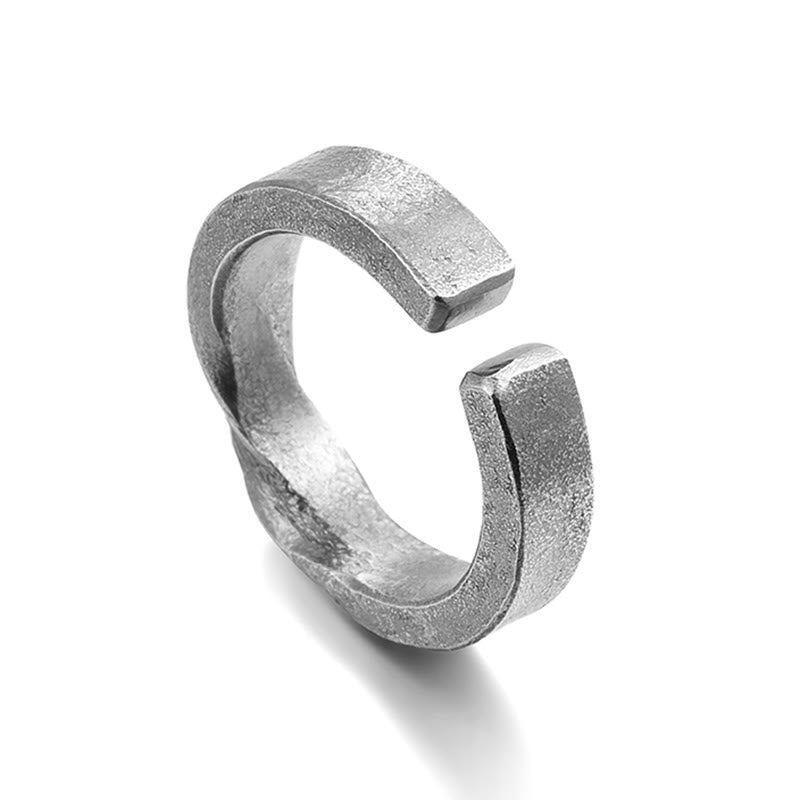 WorldNorse 999 Sterling Silver Meteor Strike Gilded Core Ring - image 4