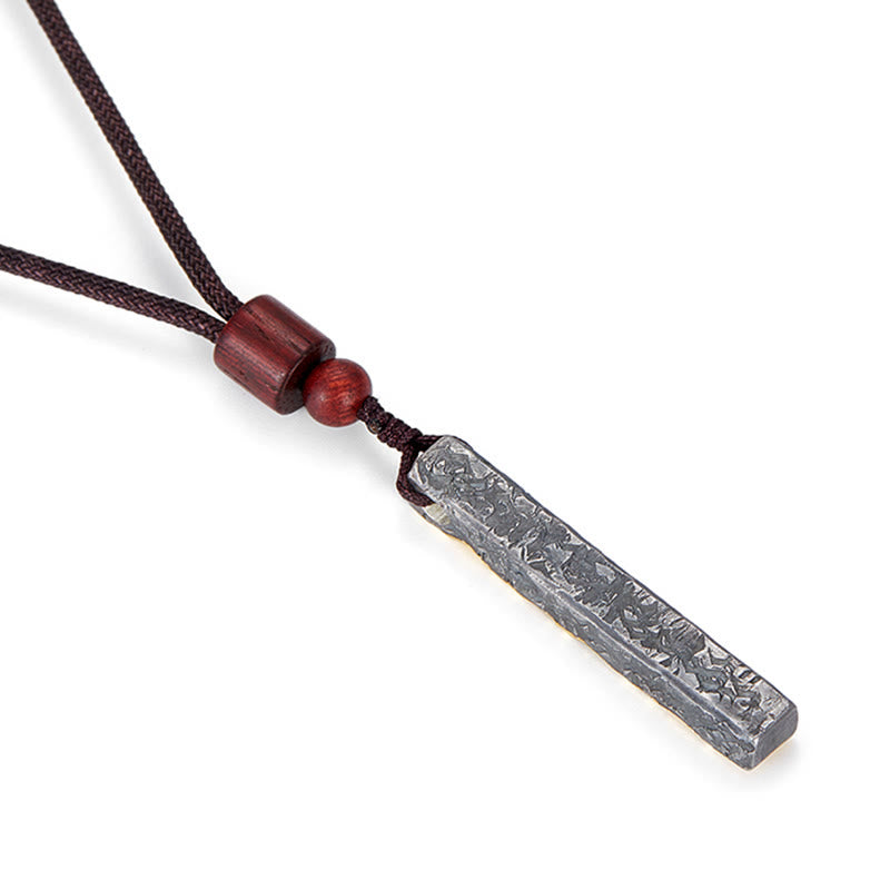 WorldNorse 999 Sterling Gold Gilded Lava Texture Wood Bead Necklace - image 5