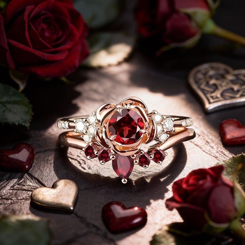 FREE Today: Eternal Love Rose Ruby Ring - Red - US 11 - image 0