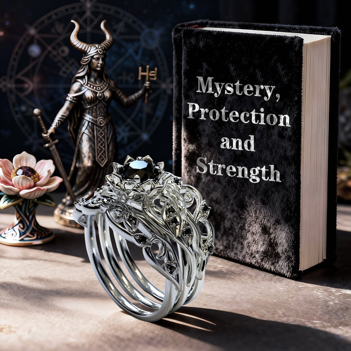 FREE Today: Hel's Night Bloom Folral Ring Set - image 3