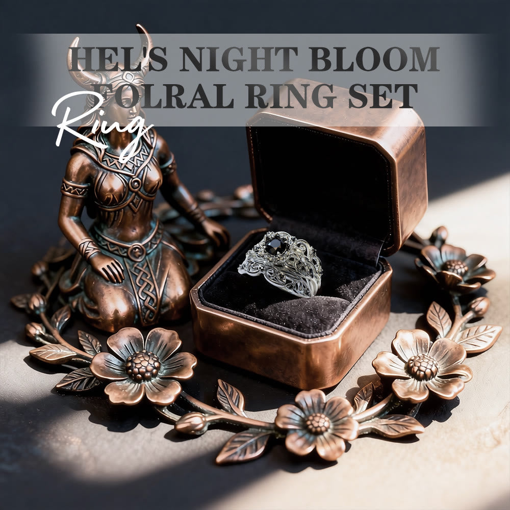 FREE Today: Hel's Night Bloom Folral Ring Set - image 2