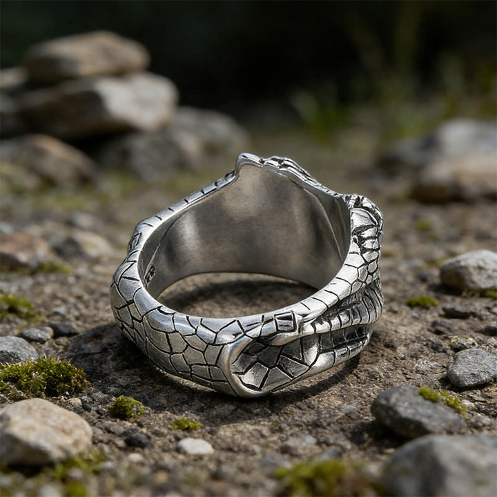  FREE Today: Veiled Serpent Scale Gilded Eye Ring - image 4