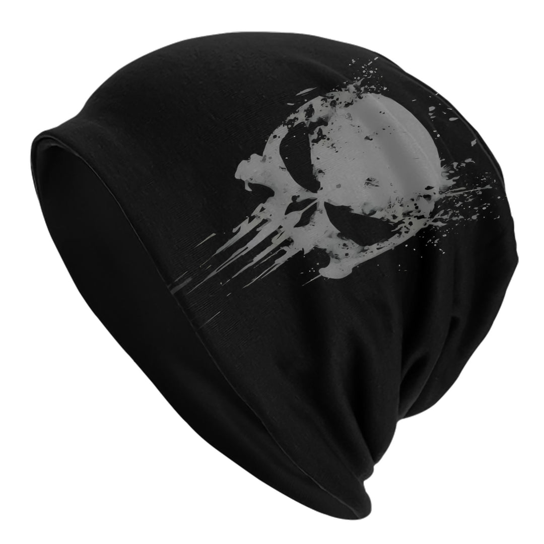 WorldNorse Distressed Skull Tribal Beanie - Black - image 12