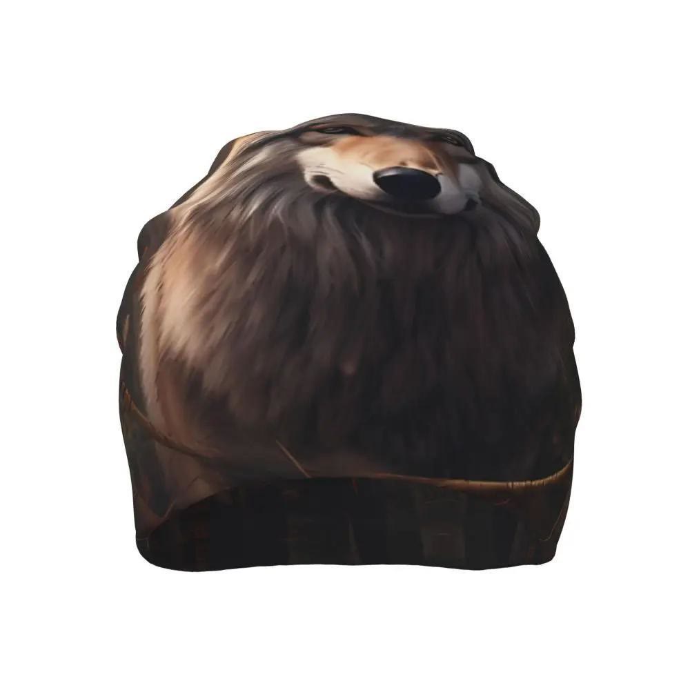 WorldNorse Earthy Wolf Woodweave Beanie - image 5