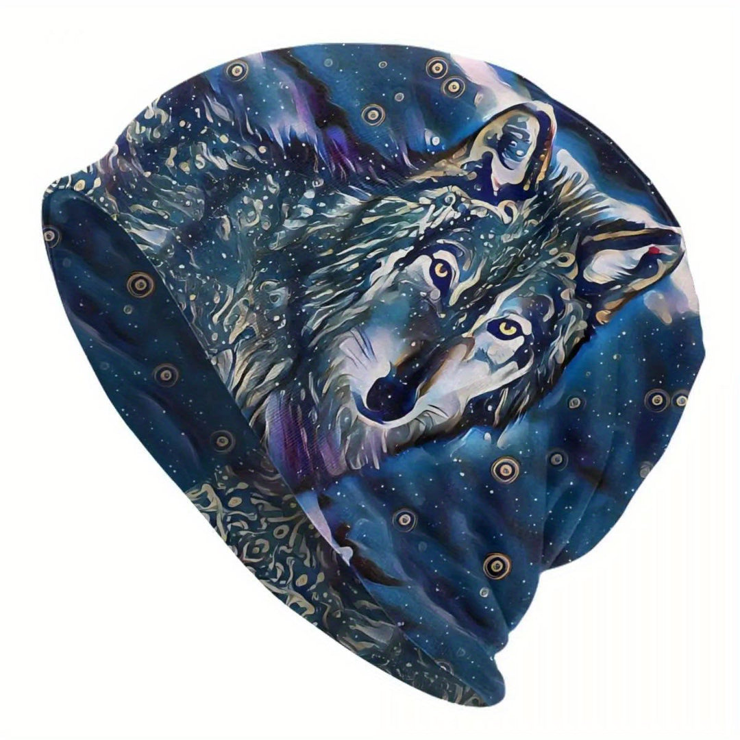 WorldNorse Nebula Wolf Celestial Weave Beanie - Wolves - image 0