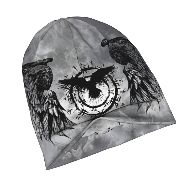 WorldNorse Grayscale Raven Sigil Mistveil Beanie - image 2