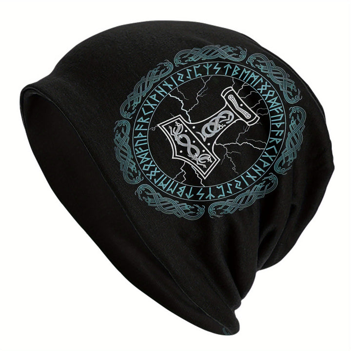 WorldNorse Stormwrought Hammer Circlet Rune Beanie - Mjolnir - image 0