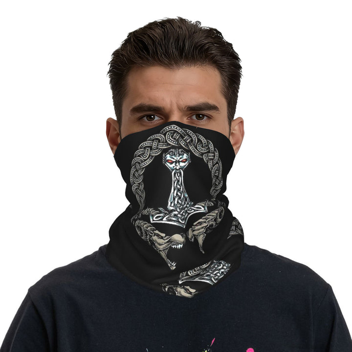 WorldNorse Thors Hammer Knot Serpent Face Mask & Neck Gaiter - image 2