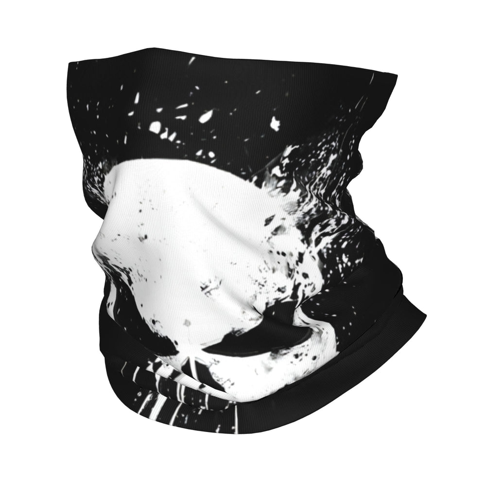 WorldNorse Splattered White Skull Face Mask & Neck Gaiter - image 1
